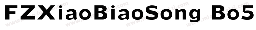 FZXiaoBiaoSong Bo55字体转换